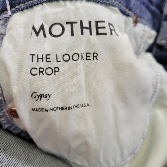 Mother The Looker Crop Gypsy Distressed With Frayed Ankless Size 25 - Picture 12 of 16